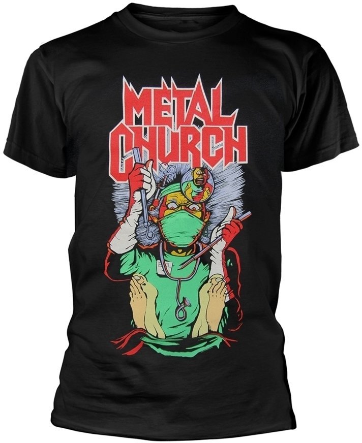 Shirt Metal Church Shirt Fake Healer Black L