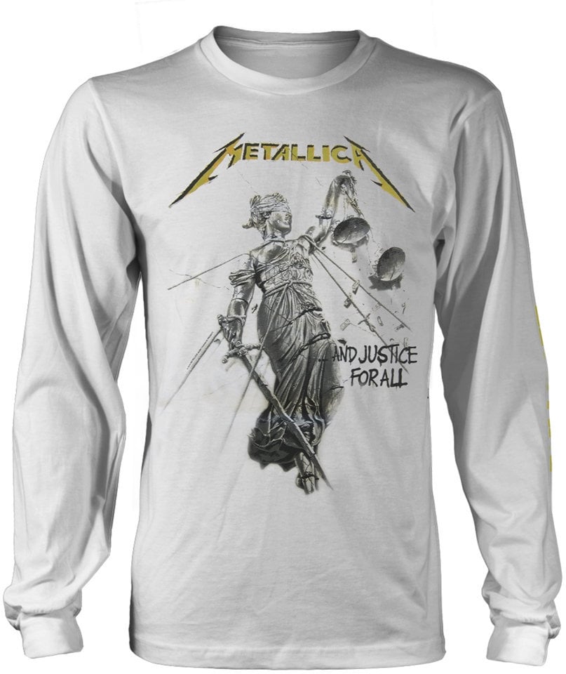 T-shirt Metallica And Justice For All White L T-shirt