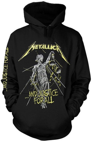 Felpa con cappuccio Metallica Felpa con cappuccio And Justice For All Black M