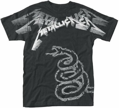T-Shirt Metallica T-Shirt Black Album Faded All Over Black L - 1