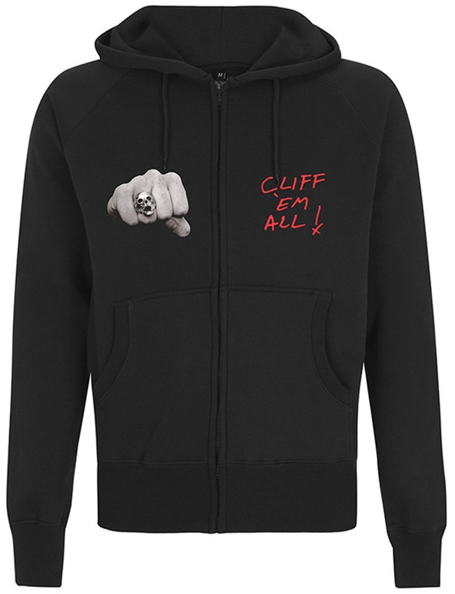 Hoodie Metallica Cliff Burton Fists Black L Hoodie
