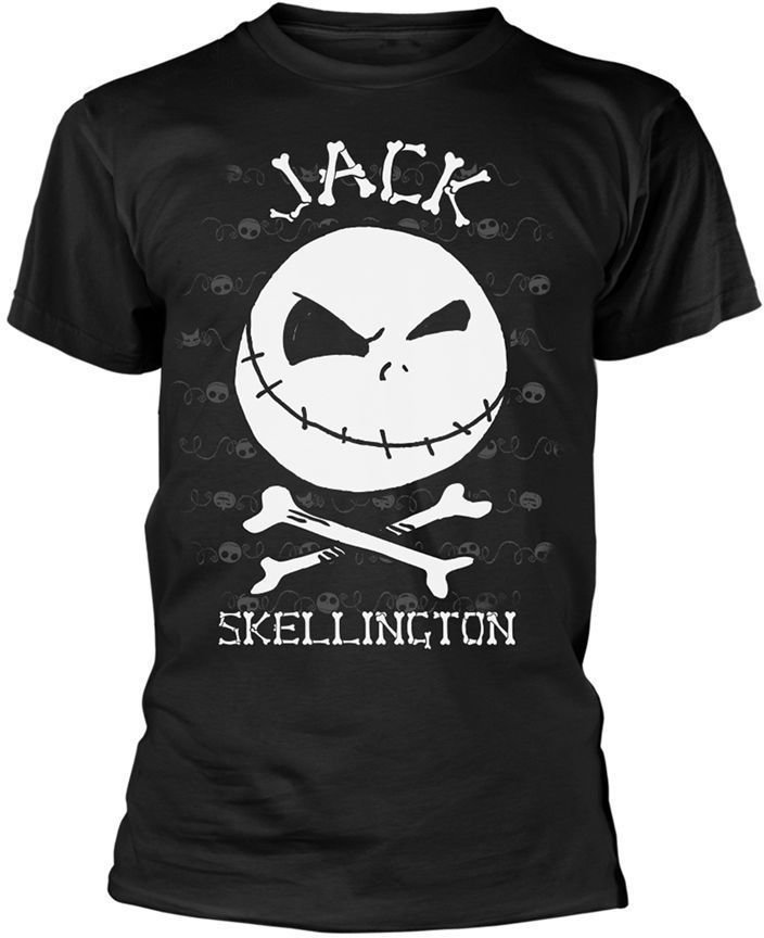 T-Shirt The Nightmare Before Christmas T-Shirt Jack Face Black L