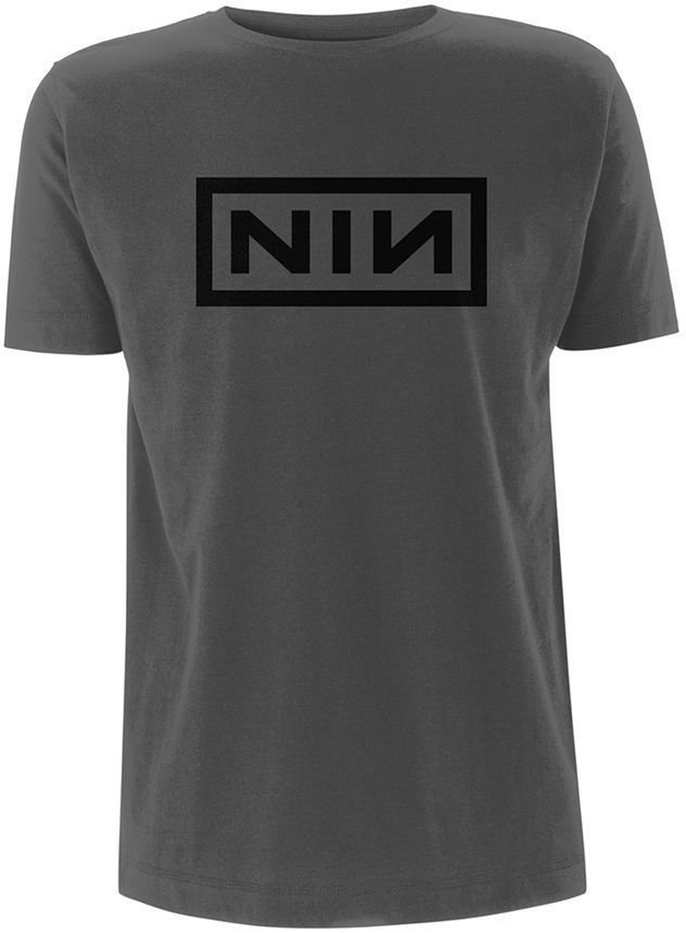 Camiseta de manga corta Nine Inch Nails Camiseta de manga corta Classic Logo Hombre Grey S