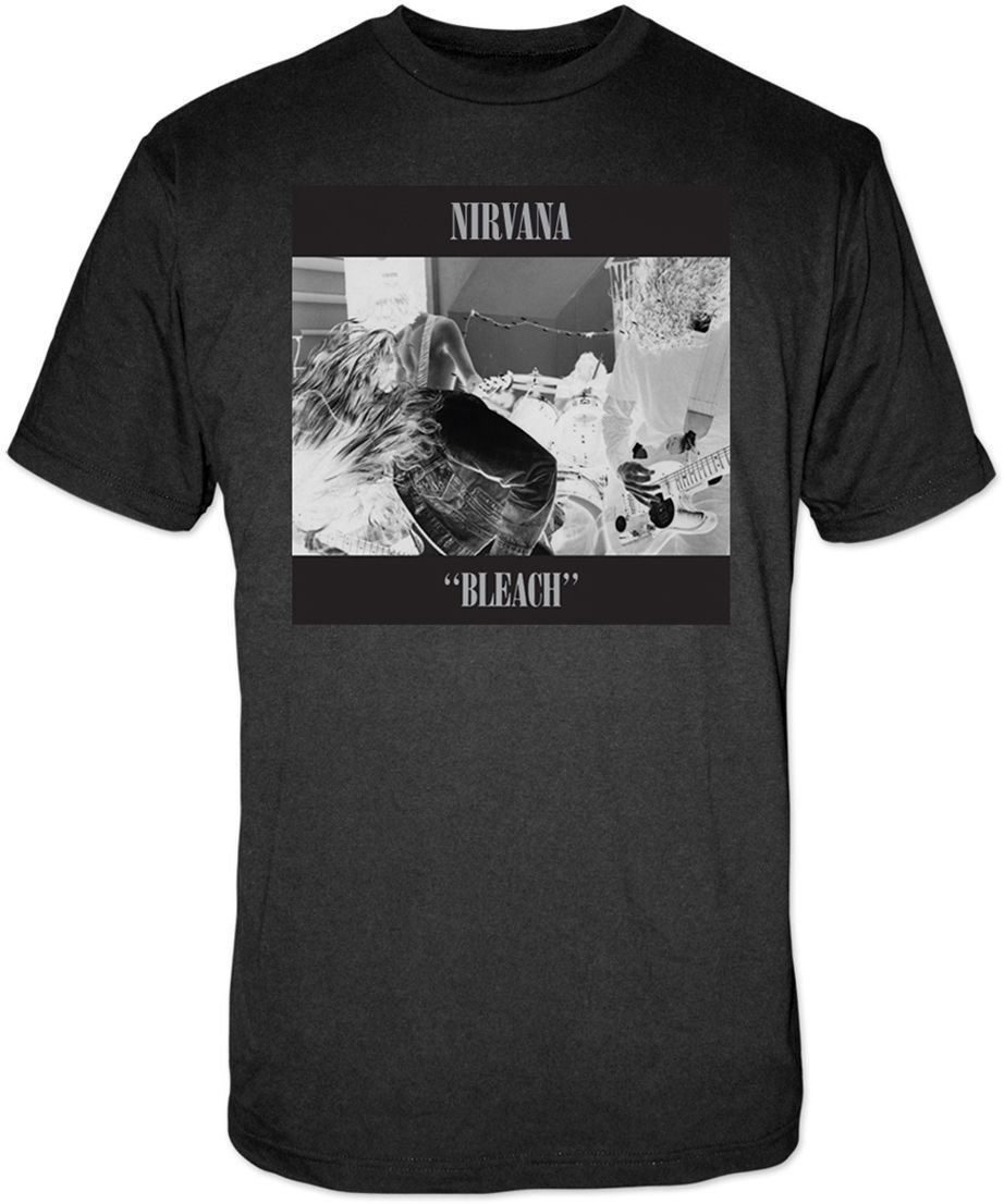 T-Shirt Nirvana T-Shirt Bleach Schwarz L