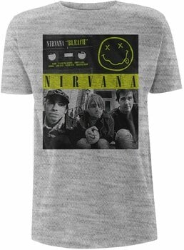 T-shirt Nirvana T-shirt Bleach Tape Homme Grey S - 1