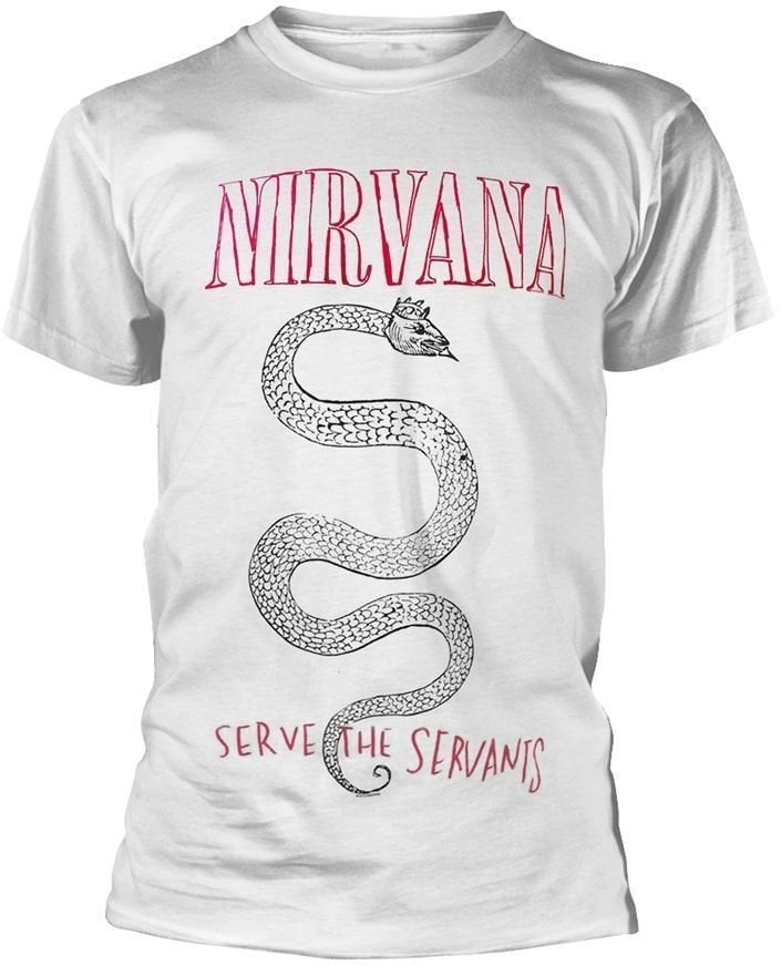 Camiseta de manga corta Nirvana Camiseta de manga corta Serpent Snake Hombre Blanco M
