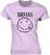 T-Shirt Nirvana T-Shirt Happy Face Damen Pink M