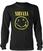 Skjorte Nirvana Skjorte Happy Face Logo Black S