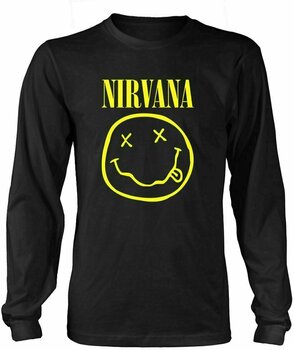 Košulja Nirvana Košulja Happy Face Logo Black M - 1