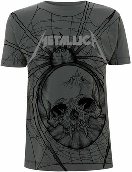 T-shirt Metallica T-shirt Spider All Over Homme Grey M - 1