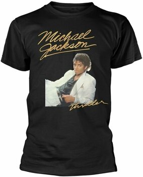 T-Shirt Michael Jackson T-Shirt Thriller White Suit Male Black L - 1