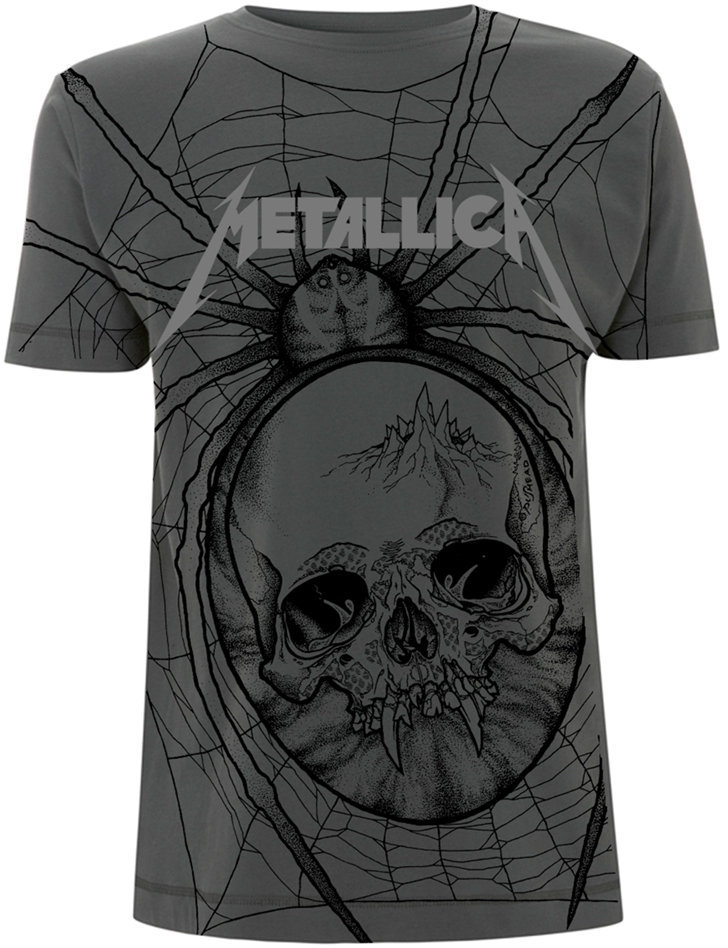 Shirt Metallica Shirt Spider All Over Grey 2XL
