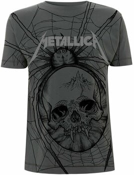 T-Shirt Metallica T-Shirt Spider All Over Grey 2XL - 1