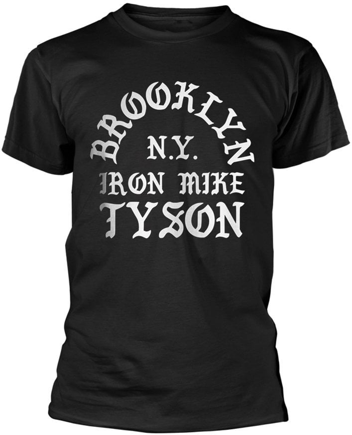 Shirt Mike Tyson Shirt Old English Text Heren Black S