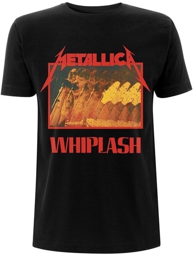 Maglietta Metallica Maglietta Whiplash Maschile Black S