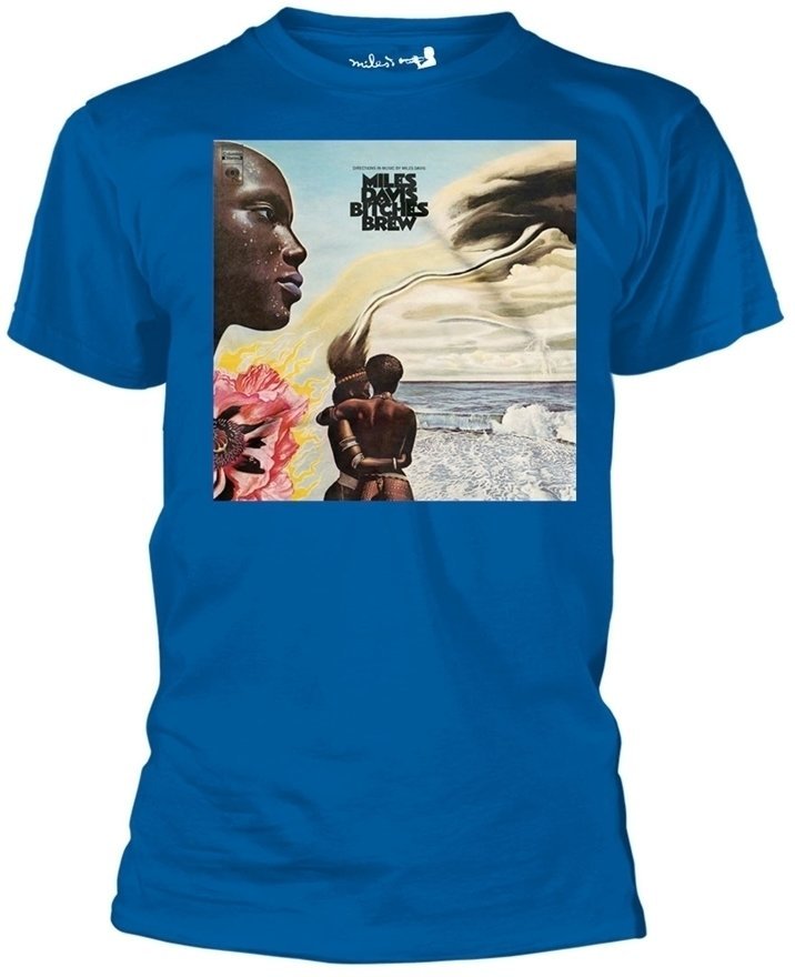 Shirt Miles Davis Shirt Bitches Brew Heren Blue M