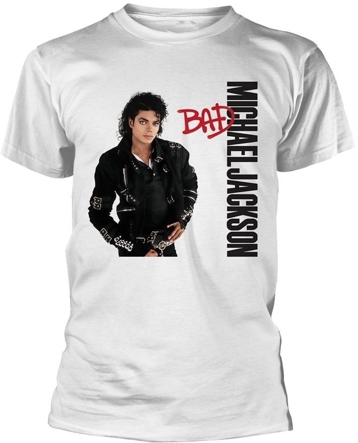 Tričko Michael Jackson Tričko Bad White S