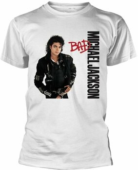 T-shirt Michael Jackson T-shirt Bad Homme White S - 1