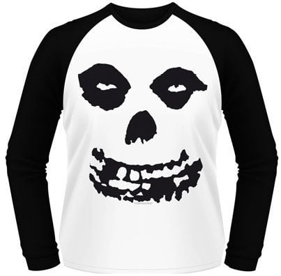 Skjorta Misfits Skjorta All Over Skull Black/White 2XL