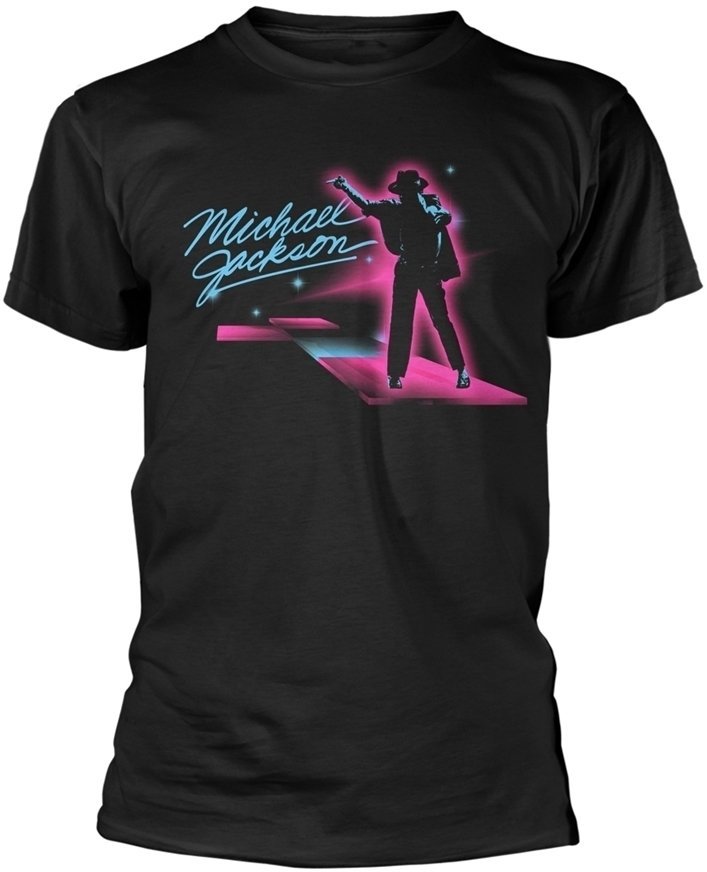 T-Shirt Michael Jackson T-Shirt Neon Black L