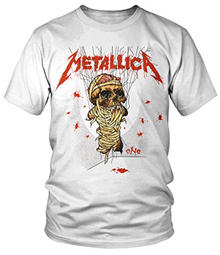 Shirt Metallica Shirt One Landmine Heren White 2XL