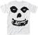 Shirt Misfits Shirt All Over Skull Heren White XL