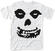 Camiseta de manga corta Misfits Camiseta de manga corta All Over Skull Blanco 2XL