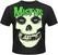 Camiseta de manga corta Misfits Camiseta de manga corta Glow Jurek Skull Hombre Negro S