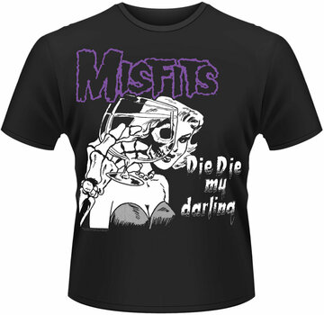 Shirt Misfits Shirt Die Die My Darling Zwart M - 1