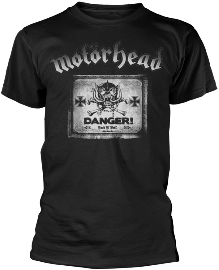 Camiseta de manga corta Motörhead Camiseta de manga corta Danger Hombre Negro L