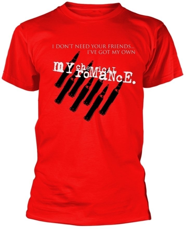 T-Shirt My Chemical Romance T-Shirt Friends Herren Red XL