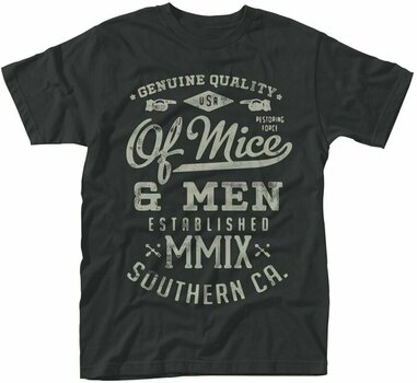 Риза Of Mice And Men Риза Genuine Мъжки Black S - 1