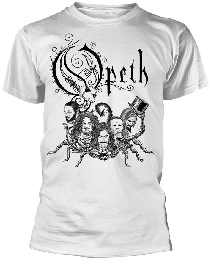 Tričko Opeth Tričko Scorpion Logo Pánské Bílá S