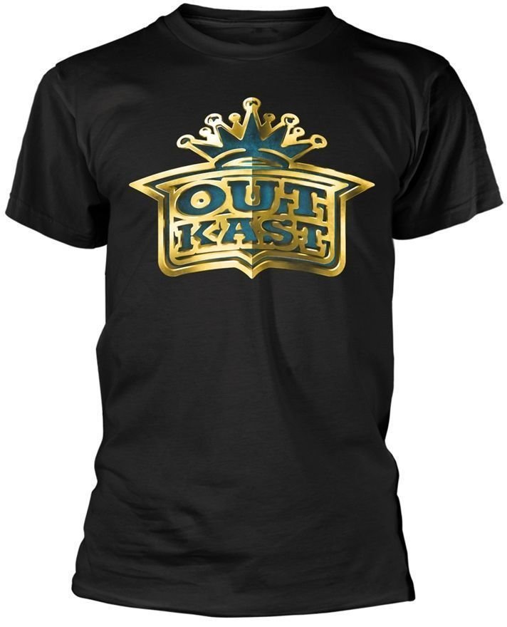 T-shirt Outkast T-shirt Gold Logo Homme Black L