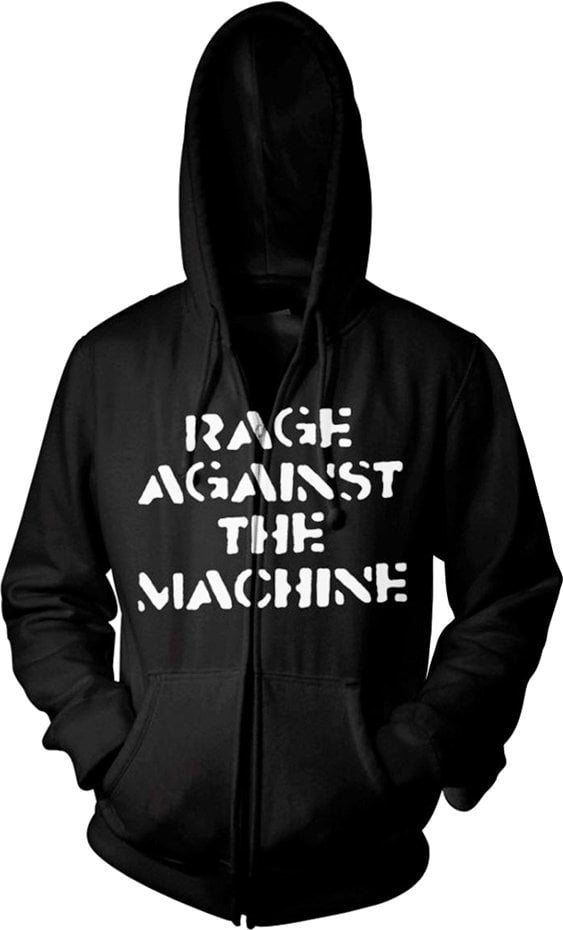 Hoodie Rage Against The Machine Hoodie Large Fist Black S