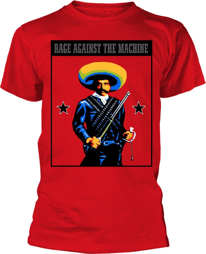 Camiseta de manga corta Rage Against The Machine Camiseta de manga corta Zapata Red S