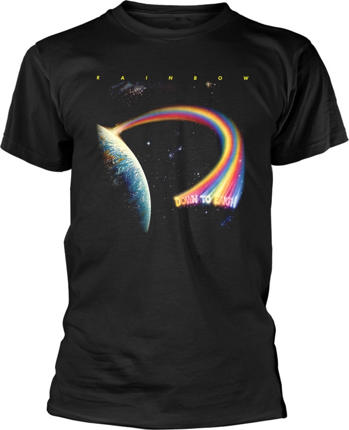 T-Shirt Rainbow T-Shirt Down To Earth Male Black XL