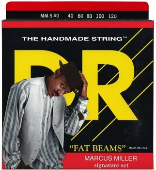 Snaren voor 5-snarige basgitaar DR Strings MM5-40 Fat Beams Marcus Miller 5-String Medium - 1