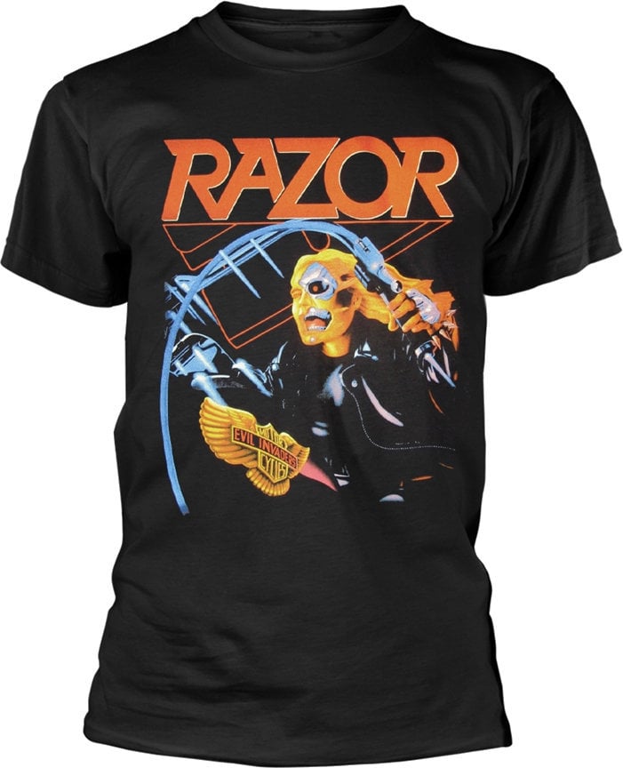 T-Shirt Razor Evil Invaders Black 2XL T-Shirt