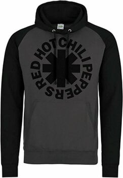 Hættetrøje Red Hot Chili Peppers Hættetrøje Black Asterisk Sort-Grey M - 1