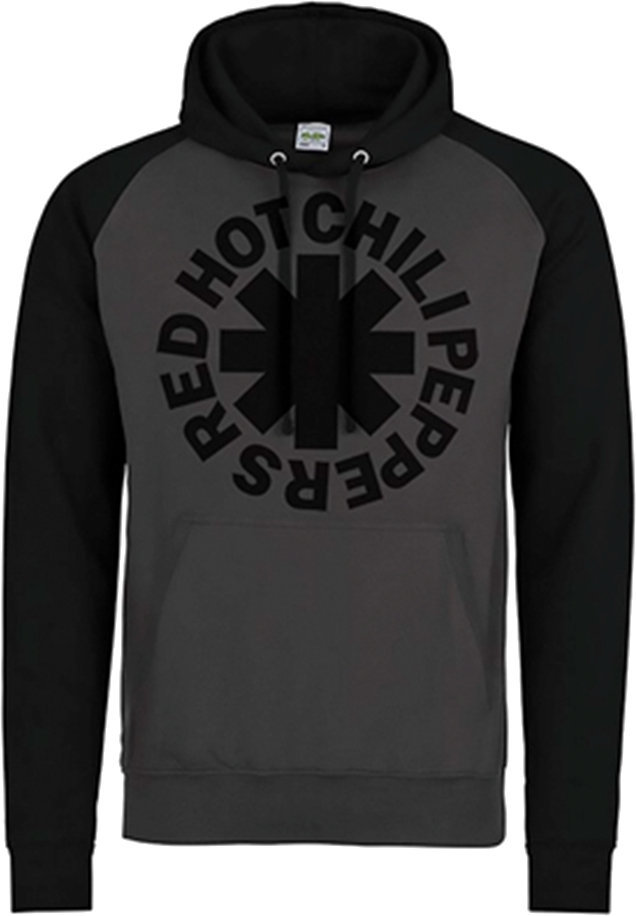 Hættetrøje Red Hot Chili Peppers Hættetrøje Black Asterisk Sort-Grey XL