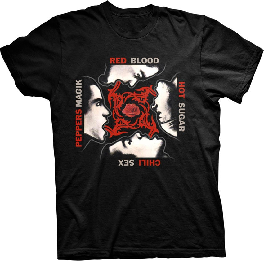 T-Shirt Red Hot Chili Peppers T-Shirt Blood Sugar Sex Magic Schwarz L