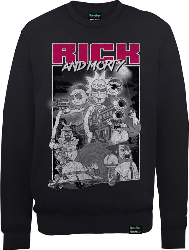 Hoodie Rick And Morty Hoodie X Absolute Cult Guns Black S