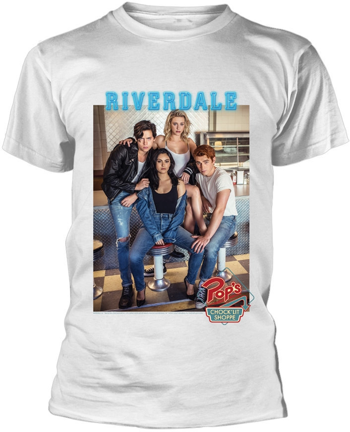 T-shirt Riverdale T-shirt Pops Group Photo Homme White 2XL
