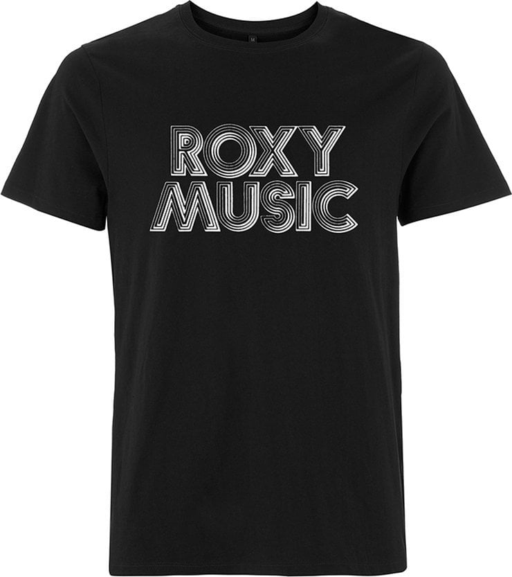 Camiseta de manga corta Roxy Music Camiseta de manga corta Retro Logo Hombre Black S
