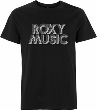 Maglietta Roxy Music Maglietta Retro Logo Maschile Black S - 1