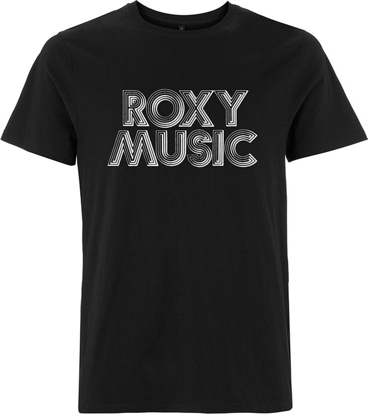 T-Shirt Roxy Music T-Shirt Retro Logo Black M