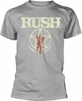 T-Shirt Rush T-Shirt American Tour 1977 Male Grey 2XL - 1