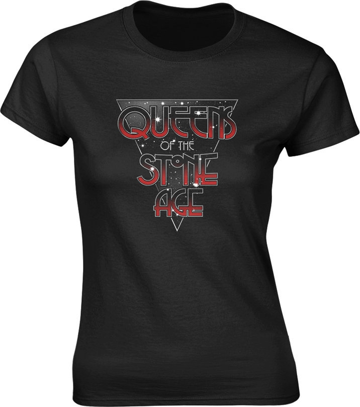 Camiseta de manga corta Queens Of The Stone Age Camiseta de manga corta Retro Space Mujer Black L