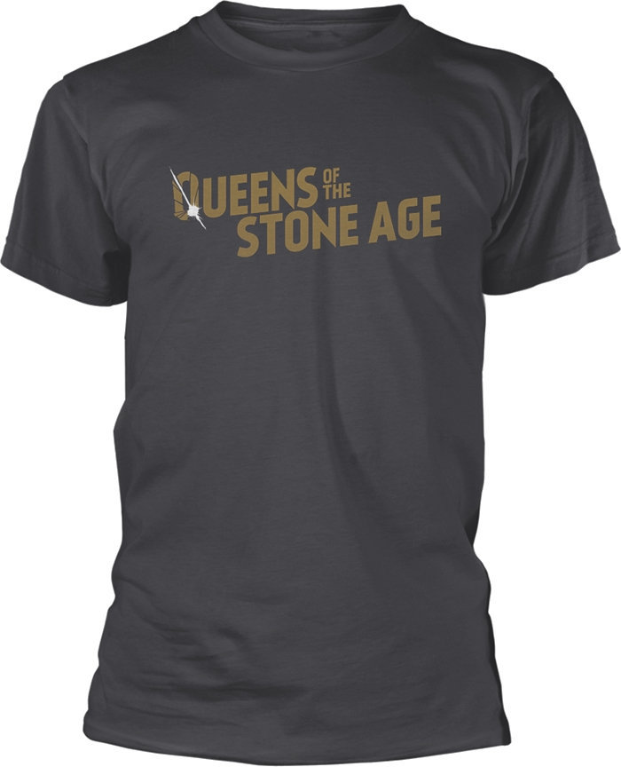 Camiseta de manga corta Queens Of The Stone Age Camiseta de manga corta Text Logo Grey S